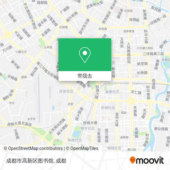 成都市高新区图书馆地图