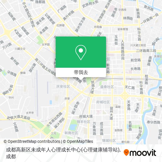 成都高新区未成年人心理成长中心(心理健康辅导站)地图