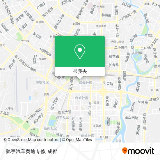 驰宇汽车奥迪专修地图