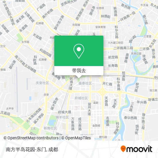 南方半岛花园-东门地图