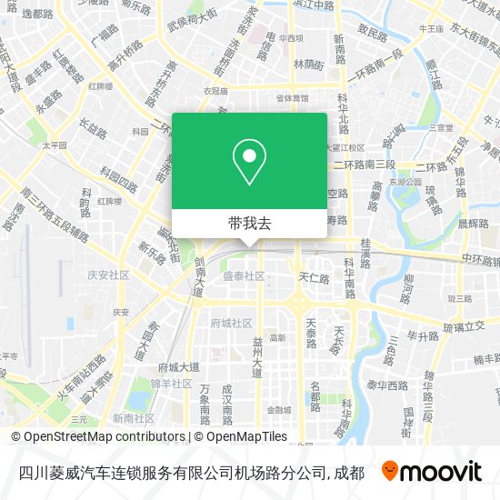 四川菱威汽车连锁服务有限公司机场路分公司地图