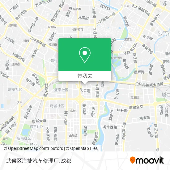 武侯区海捷汽车修理厂地图