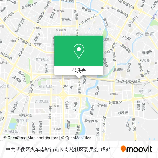 中共武侯区火车南站街道长寿苑社区委员会地图