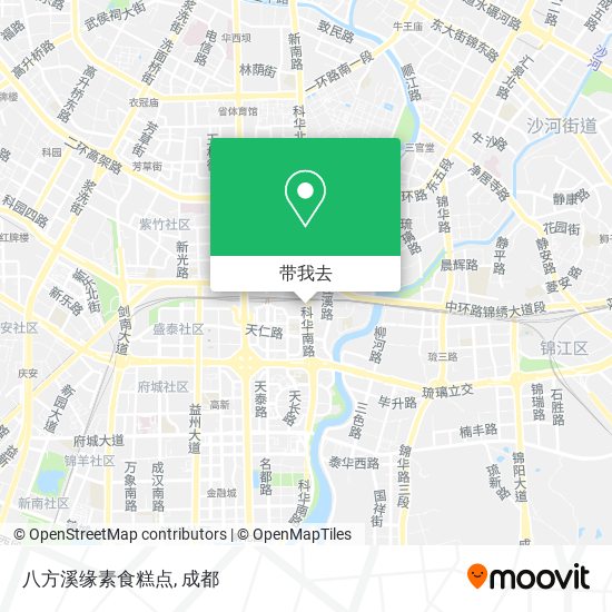 八方溪缘素食糕点地图