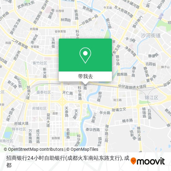 招商银行24小时自助银行(成都火车南站东路支行)地图