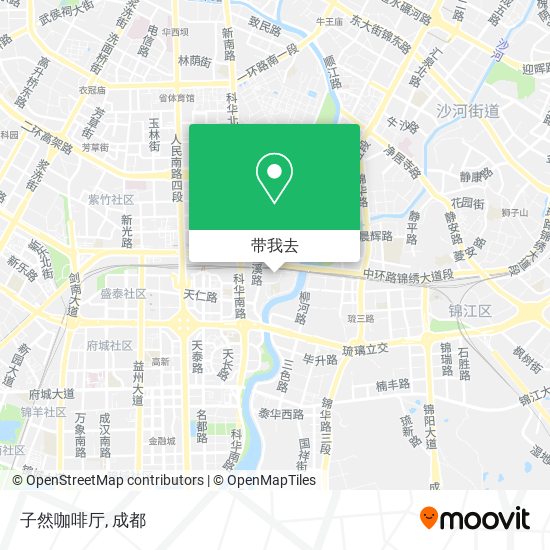 子然咖啡厅地图