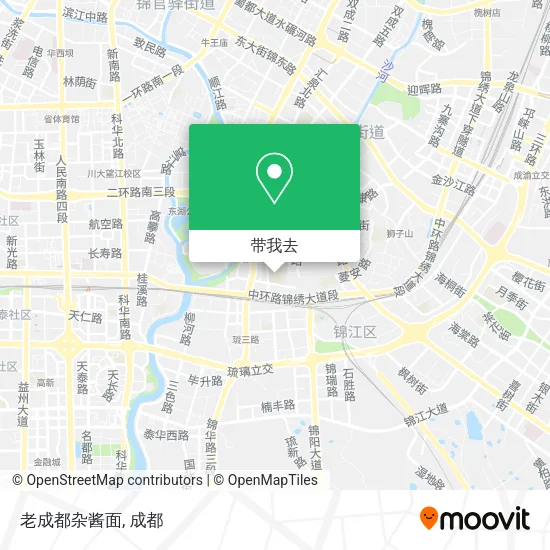 老成都杂酱面地图