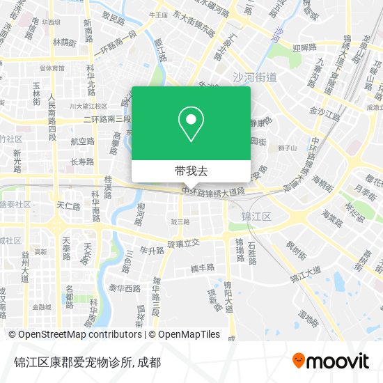 锦江区康郡爱宠物诊所地图