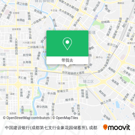 中国建设银行(成都第七支行金象花园储蓄所)地图