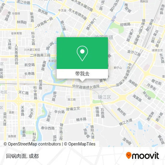 回锅肉面地图