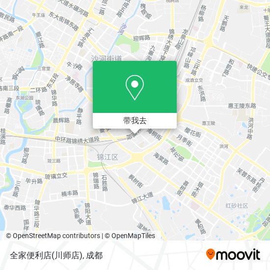 全家便利店(川师店)地图