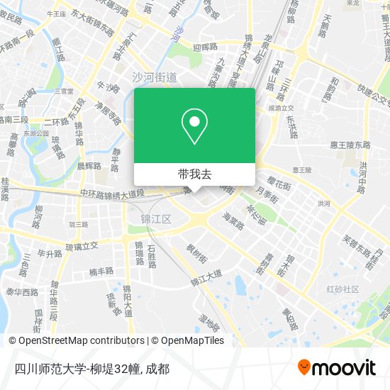 四川师范大学-柳堤32幢地图