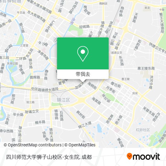 四川师范大学狮子山校区-女生院地图