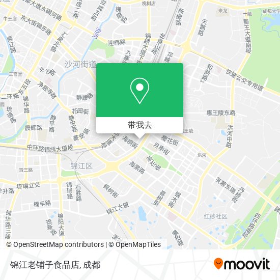 锦江老铺子食品店地图