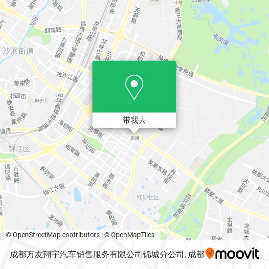 成都万友翔宇汽车销售服务有限公司锦城分公司地图