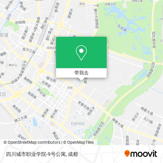 四川城市职业学院-9号公寓地图