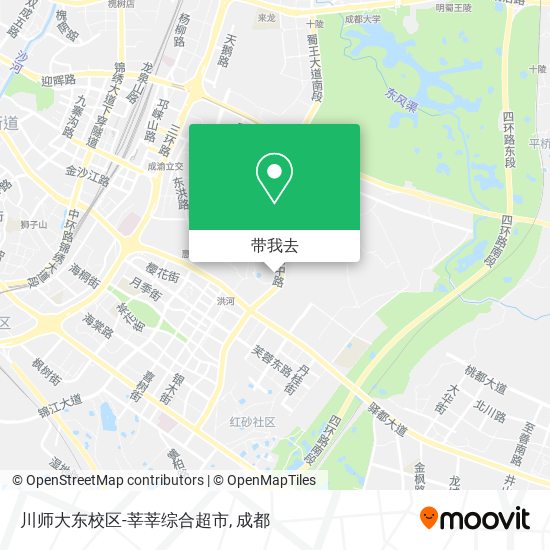 川师大东校区-莘莘综合超市地图
