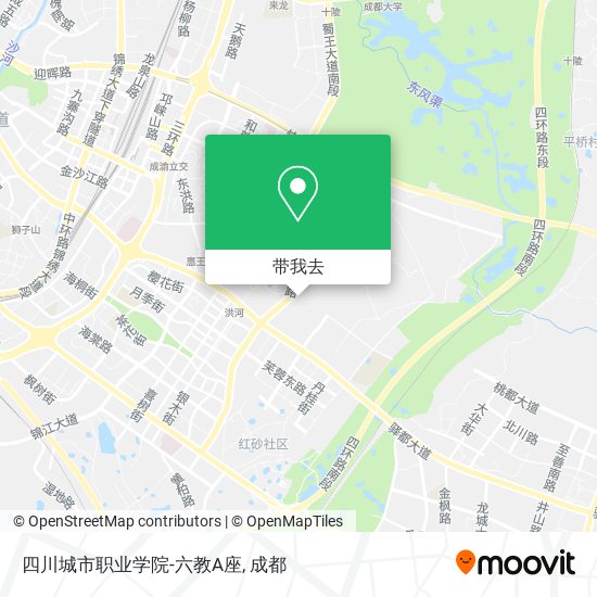 四川城市职业学院-六教A座地图