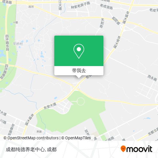 成都纯德养老中心地图