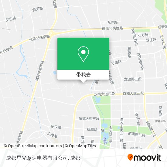 成都星光意达电器有限公司地图
