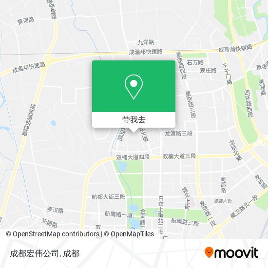 成都宏伟公司地图