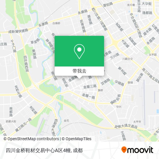 四川金桥鞋材交易中心A区4幢地图