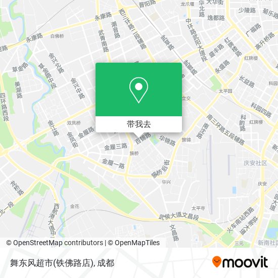 舞东风超市(铁佛路店)地图