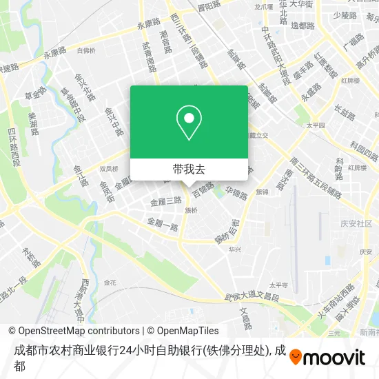 成都市农村商业银行24小时自助银行(铁佛分理处)地图
