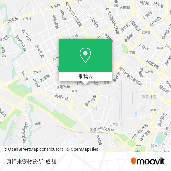 康福来宠物诊所地图
