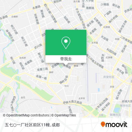 五七○一厂社区前区11幢地图
