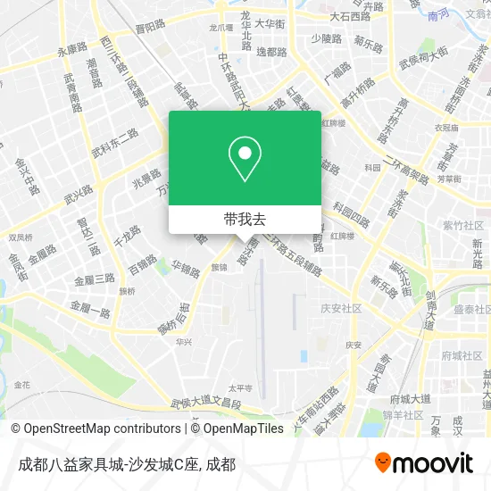 成都八益家具城-沙发城C座地图