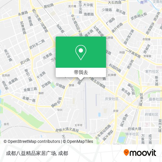 成都八益精品家居广场地图