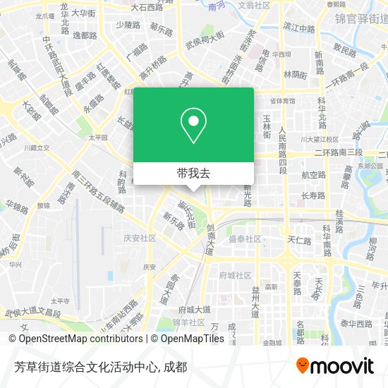 芳草街道综合文化活动中心地图