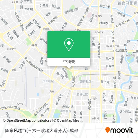 舞东风超市(三六一紫瑞大道分店)地图