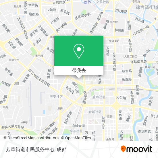 芳草街道市民服务中心地图