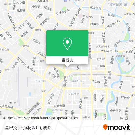 星巴克(上海花园店)地图