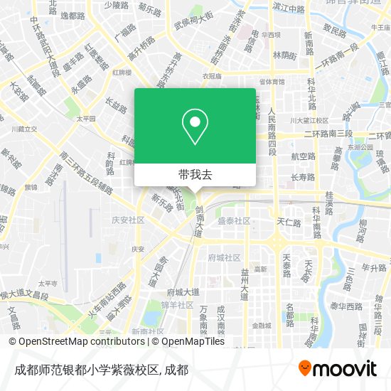 成都师范银都小学紫薇校区地图