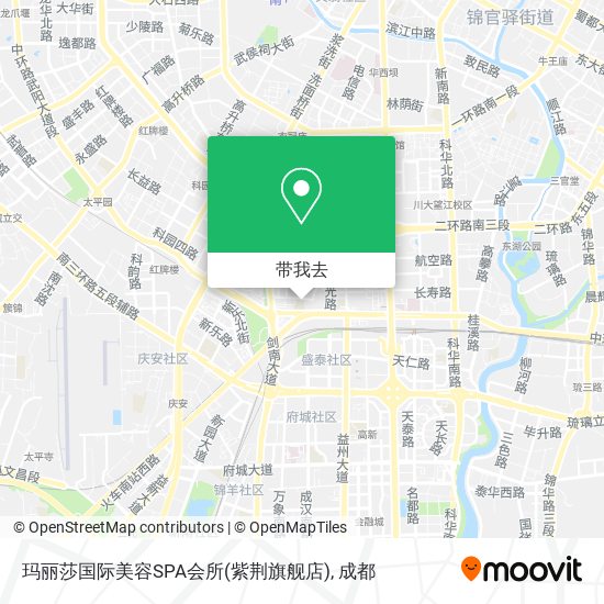 玛丽莎国际美容SPA会所(紫荆旗舰店)地图