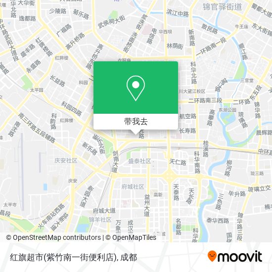 红旗超市(紫竹南一街便利店)地图
