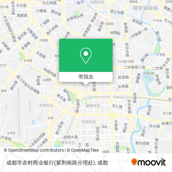 成都市农村商业银行(紫荆南路分理处)地图