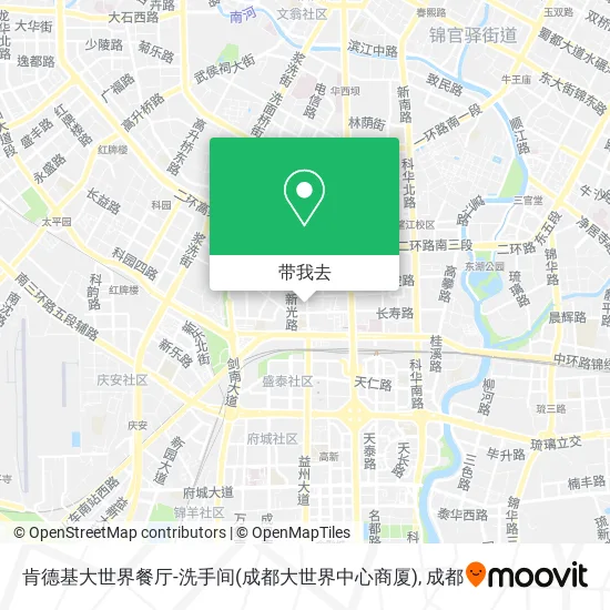 肯德基大世界餐厅-洗手间(成都大世界中心商厦)地图