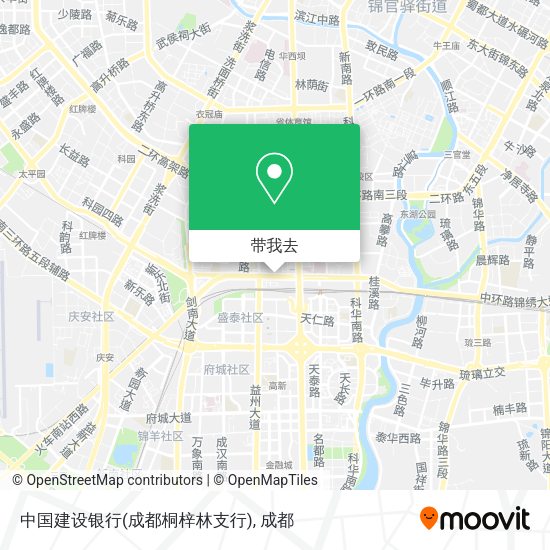 中国建设银行(成都桐梓林支行)地图