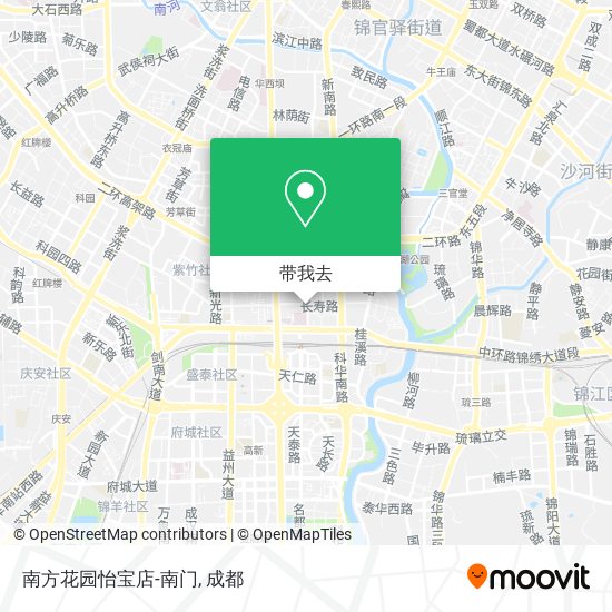 南方花园怡宝店-南门地图