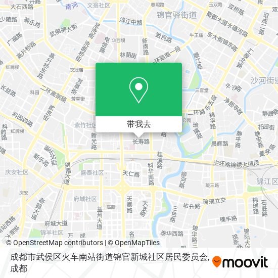 成都市武侯区火车南站街道锦官新城社区居民委员会地图