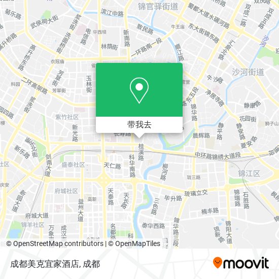 成都美克宜家酒店地图