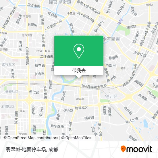 翡翠城-地面停车场地图