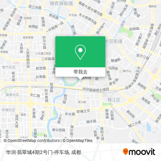 华润·翡翠城4期2号门-停车场地图