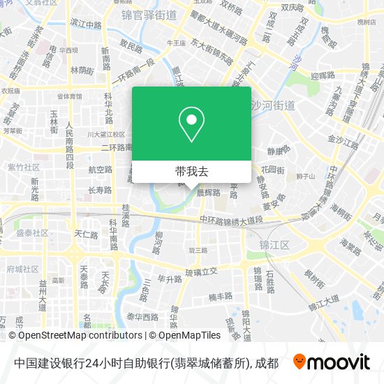 中国建设银行24小时自助银行(翡翠城储蓄所)地图