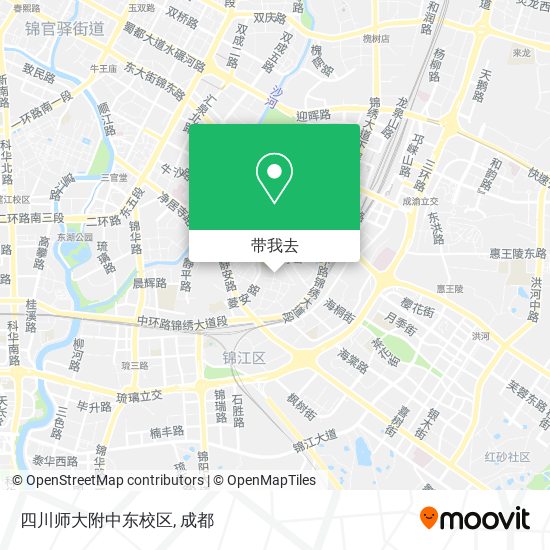 四川师大附中东校区地图