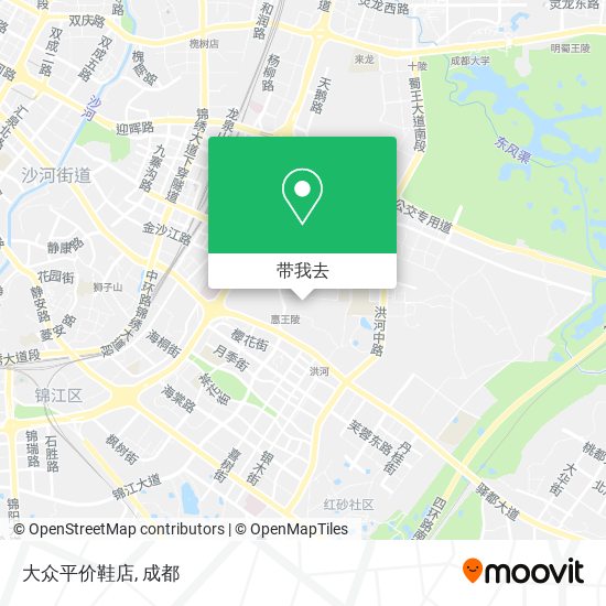 大众平价鞋店地图